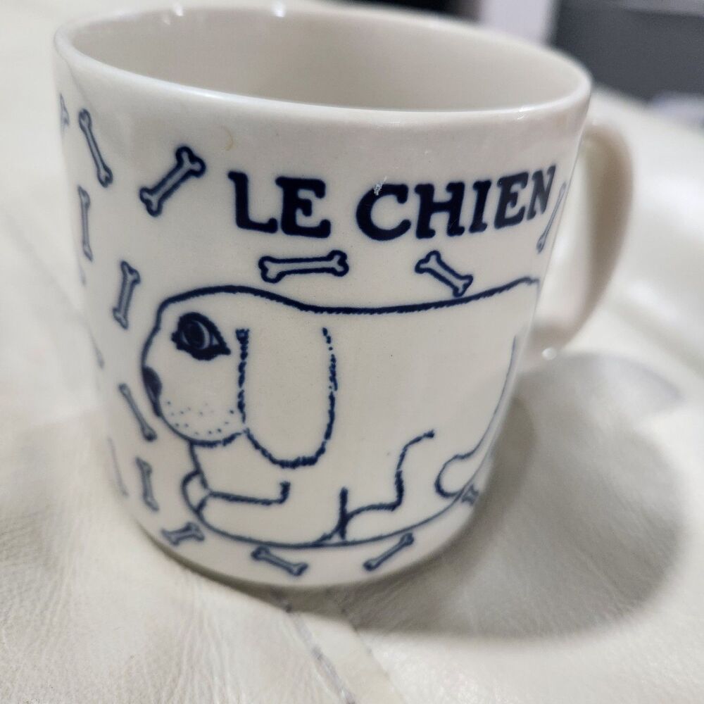 VTG 1978 Taylor & Ng Le Chien Tigre Blue Dog Mug - Picture 2 of 7